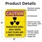 Signmission Radiation & Laser Sign, 7 in H x 5 in W, Vinyl Decal, Rectangle OS-2PACK-CR-D-57-V-10253 - alternate 2
